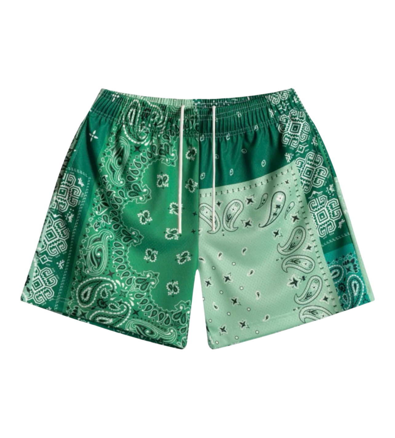 Bravest Studios Green Bandana Shorts