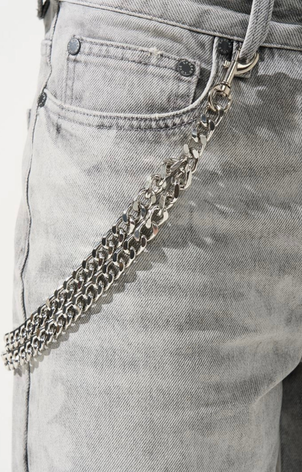 Serenede “SAKURA” Denim Short (With Wallet Chain)