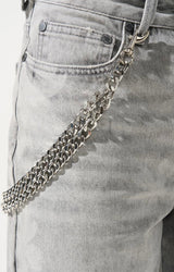 Serenede “SAKURA” Denim Short (With Wallet Chain)