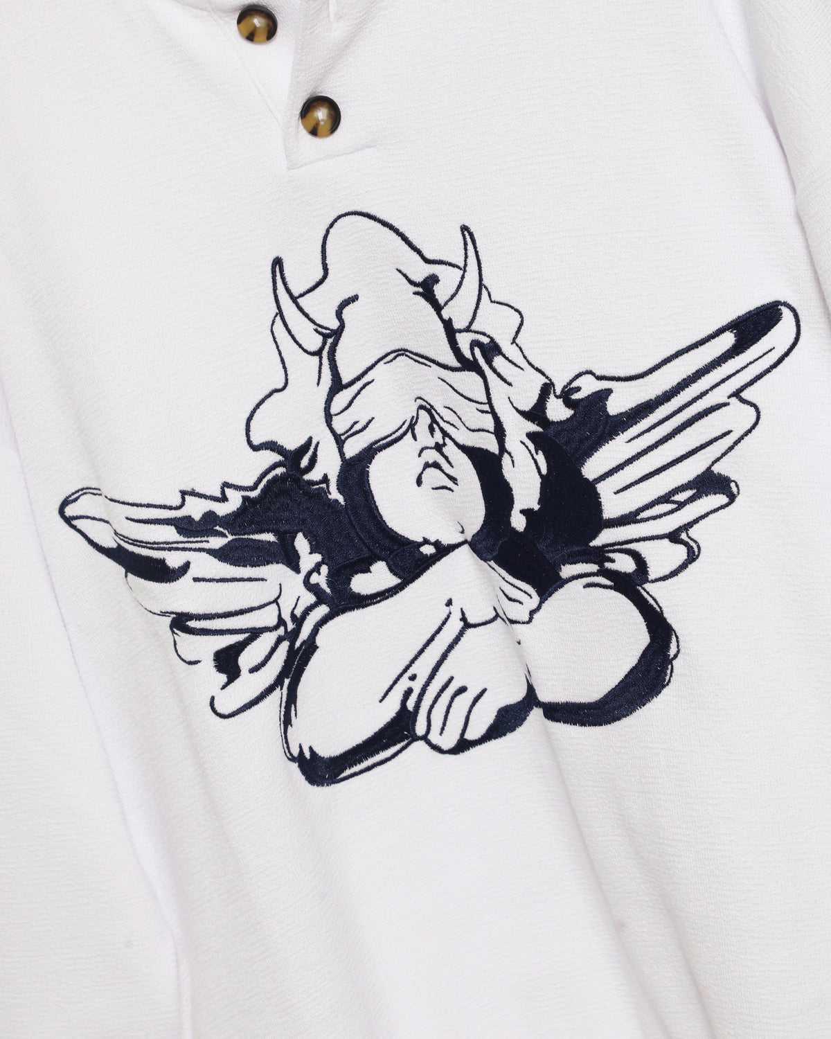 Boys Lie Navy Cherub University Henley Crewneck