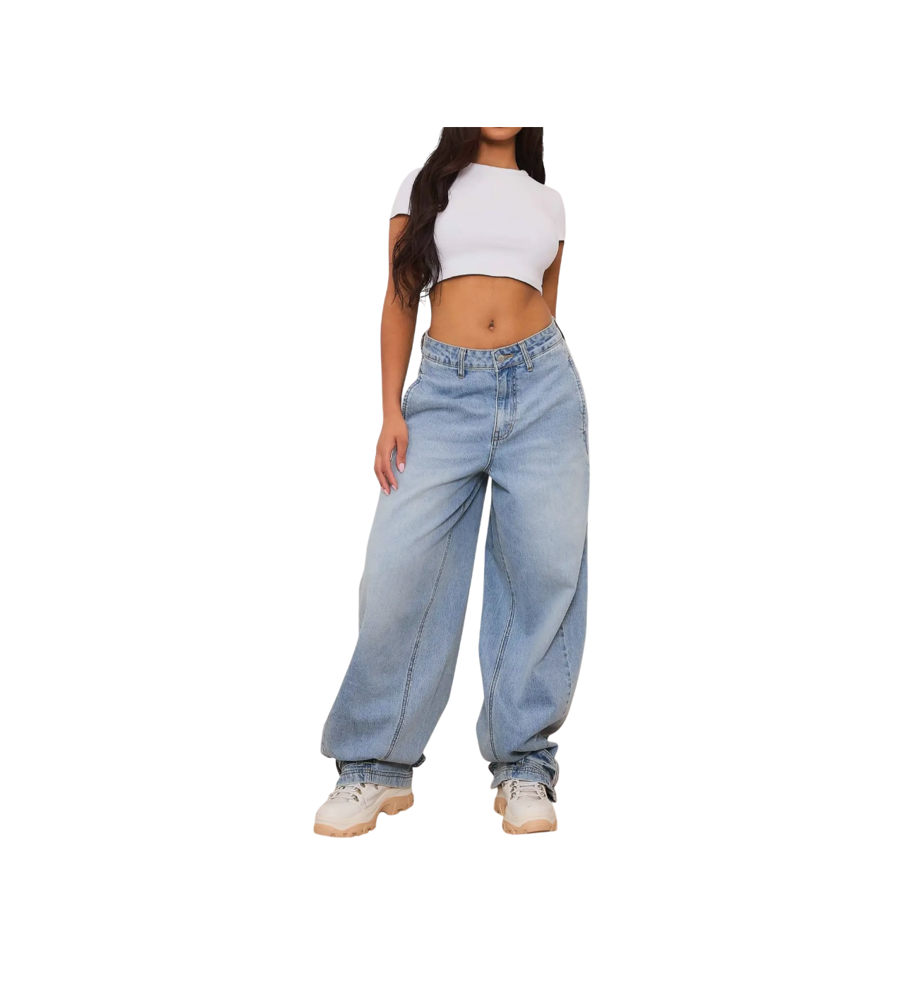 Wide Leg Baggy Denim Vibrant MIU