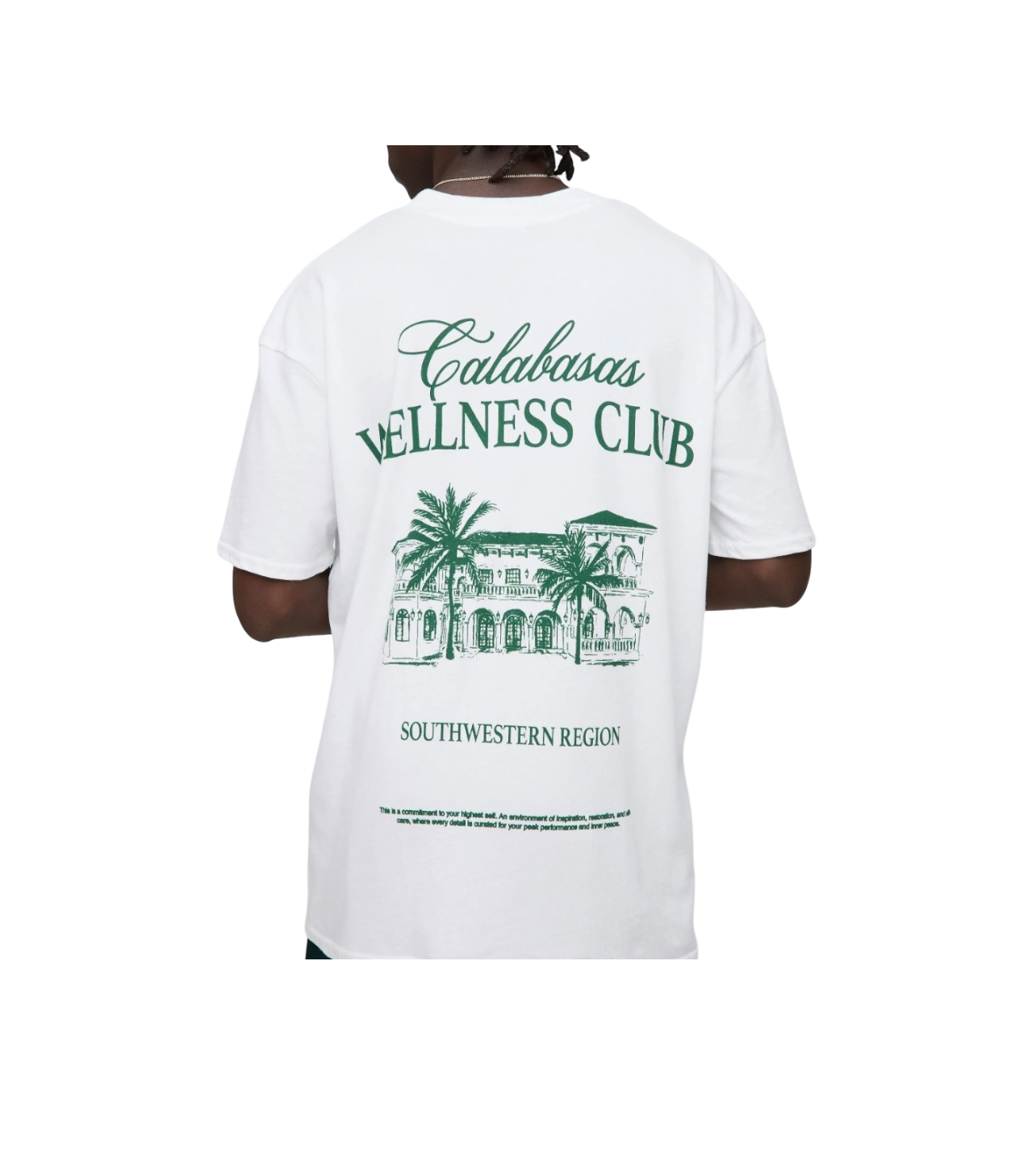 Calabasas Wellness Club Tee White