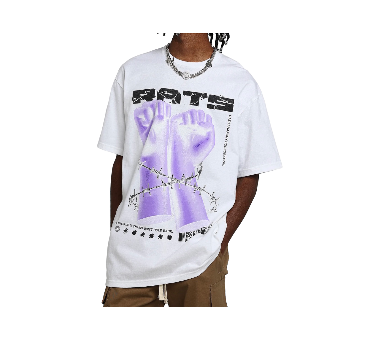 RGF Hands Tee Purple/White