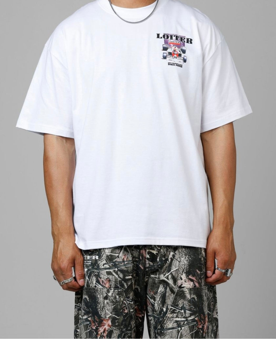 Loiter F-1 White Tee
