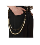 Bronze Pearl Wallet Chain