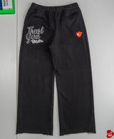 Red Letters Trust God Black Sweatpants