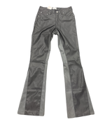 EPTM Grey Flare Leather Pants Small
