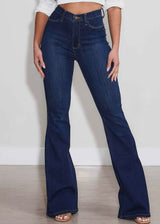 Vibrant Dark Stone Boot Cut Denim