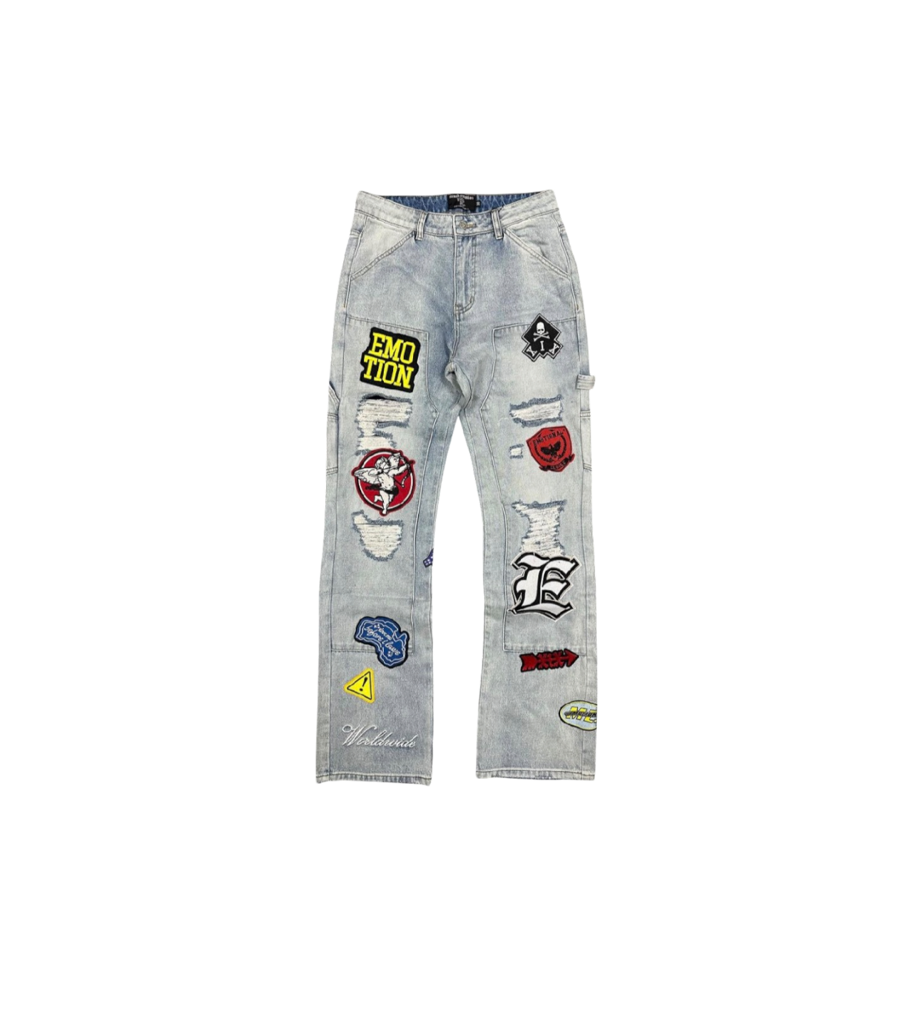 Mixed Emotions Patchwork Denim