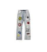 Mixed Emotions Patchwork Denim
