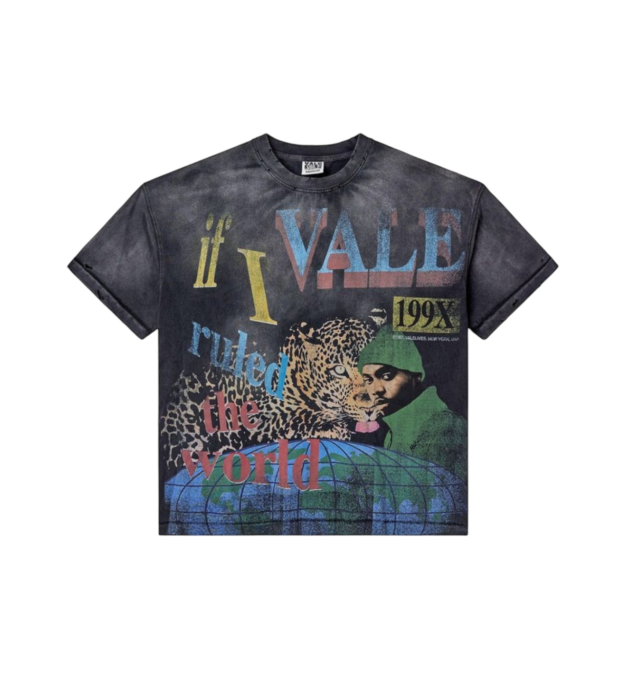 Vale Ruler Tee Black