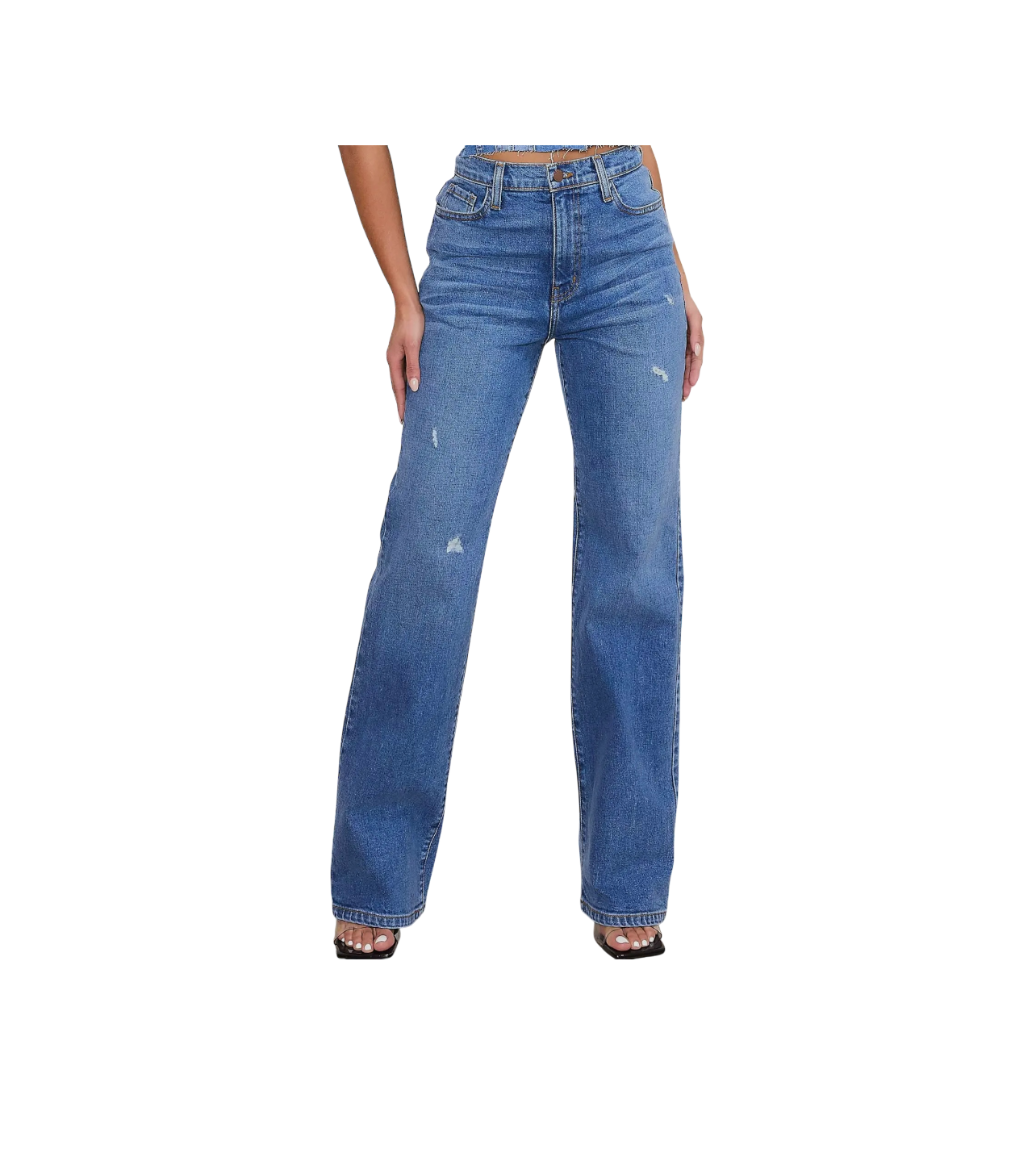 Vibrant Venessa Blue Straight Jeans