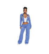 Ed Hardy Light Blue Love Kills Sweatpants