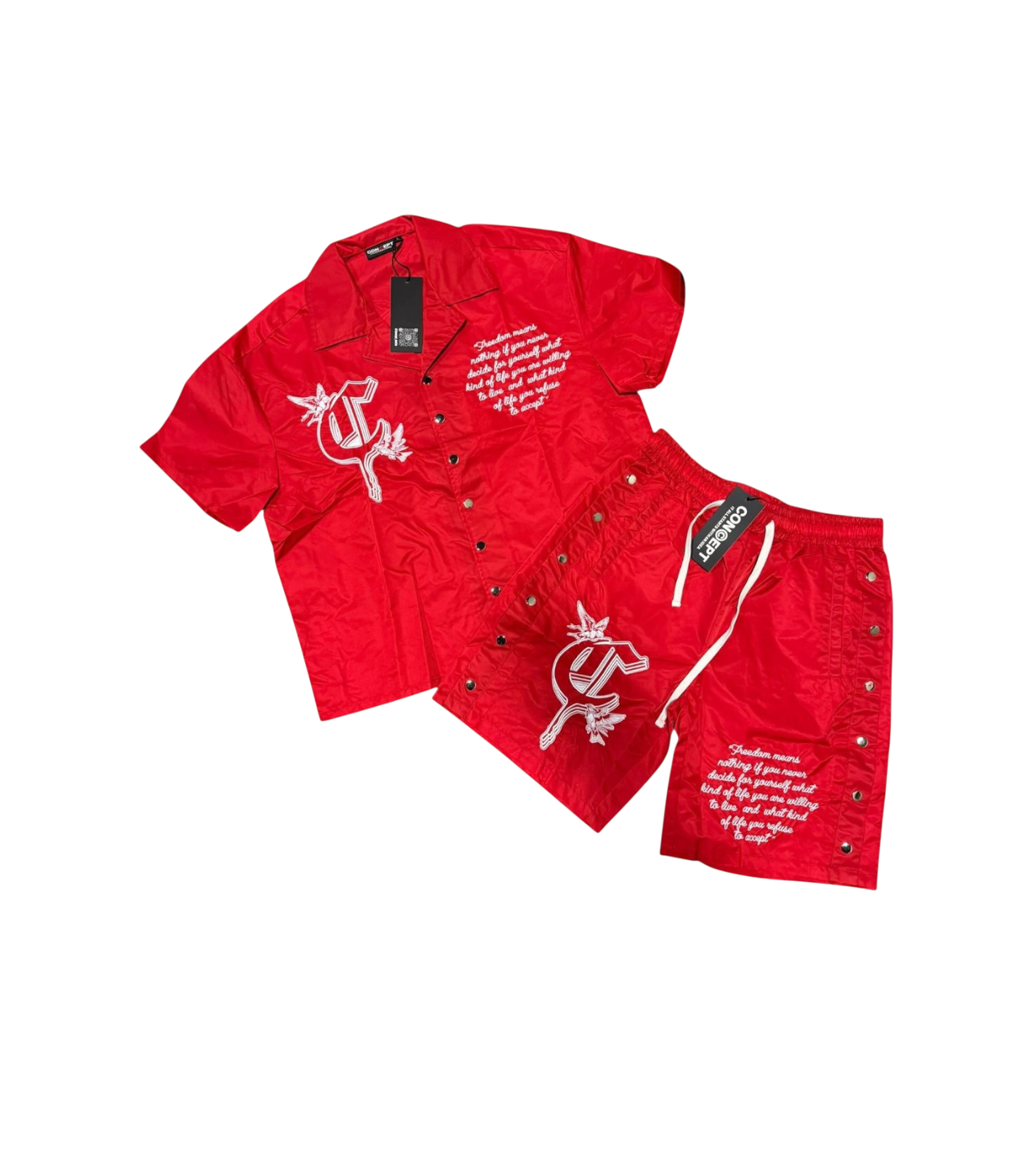 Concept Angel Red Button Up Only