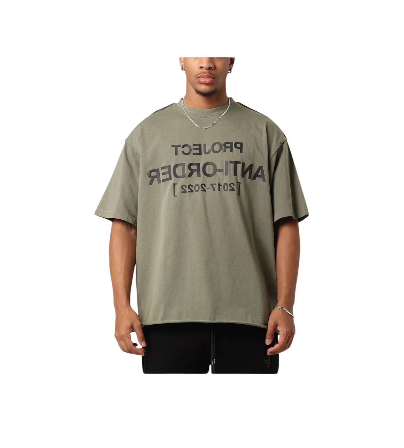 Anti Order Olive Logo Tee