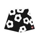 Red Letters Flower Shorts