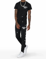 Rockstar Dept Black Logo Sweats