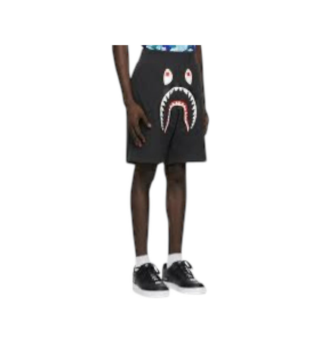Bape Shark Shorts Purple Pocket