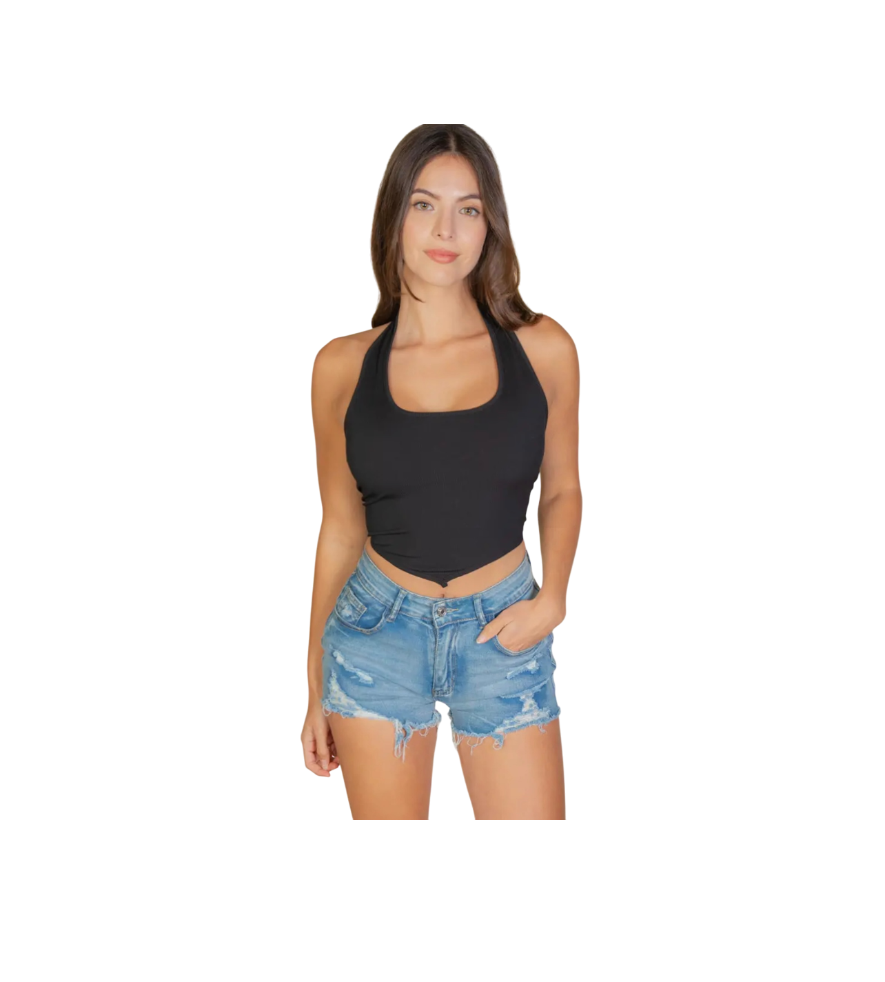 Capella Bandana Lace Top Black
