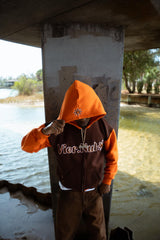 4.0 Streetwear Vier.Nul Zip Up Brown