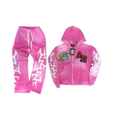 Awoken Dreams Patchwork Zip Pink