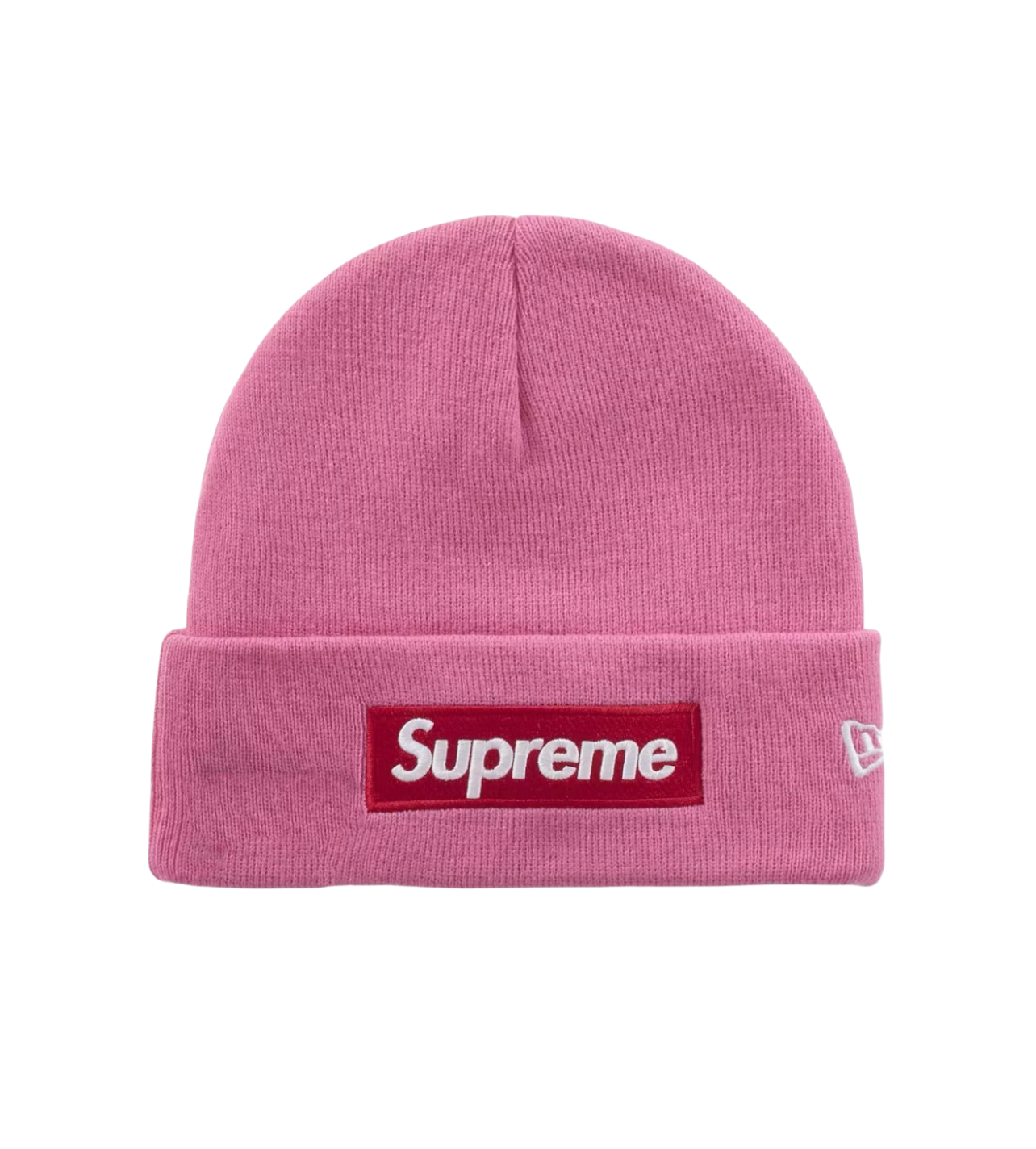 Supreme New Era Box Logo Beanie Magenta