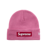 Supreme New Era Box Logo Beanie Magenta