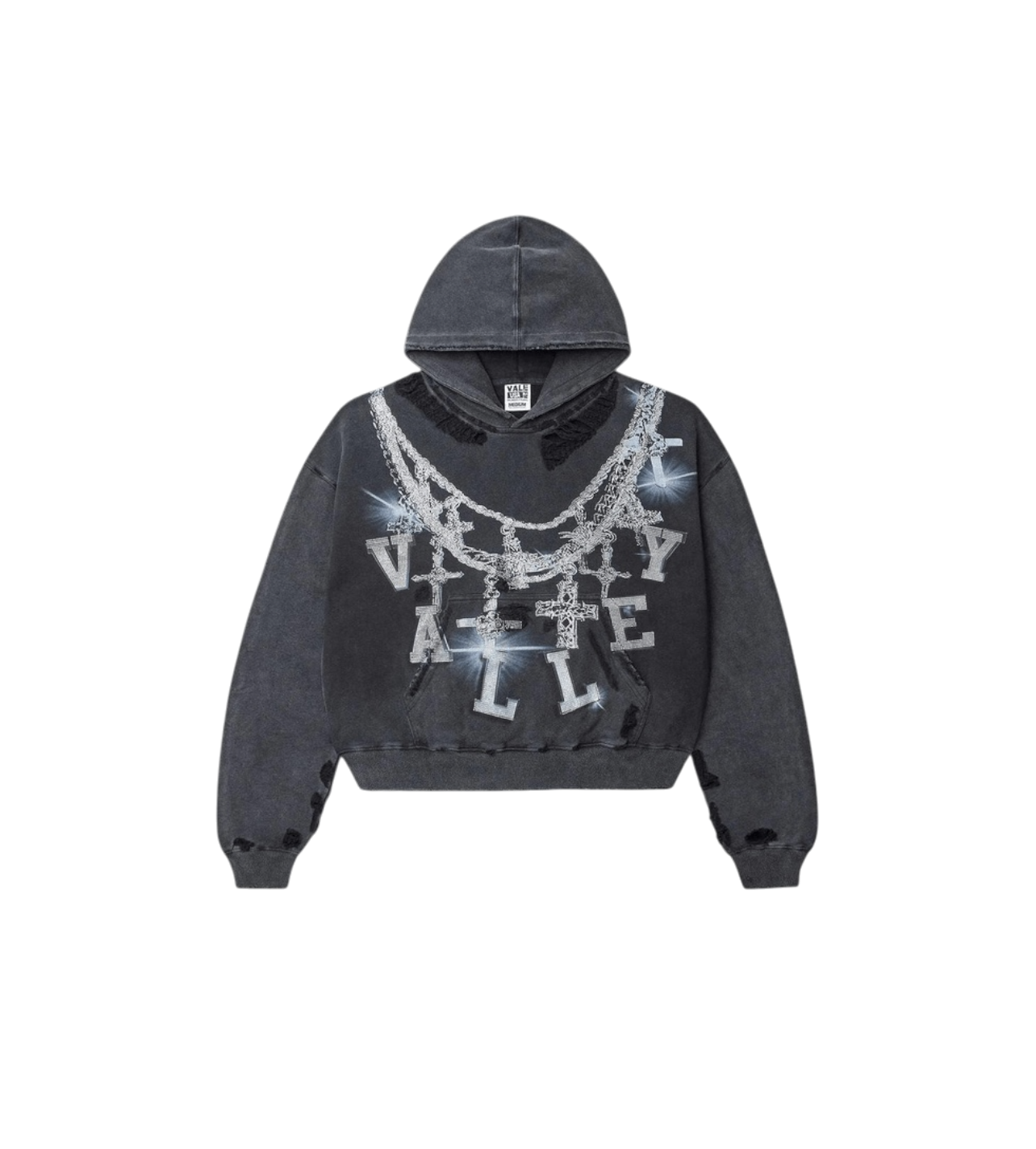 Vale Forever Big Chain Hoodie Black