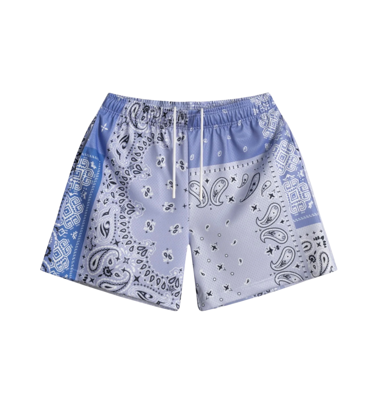 Bravest Paisley Shorts Blue/White Split
