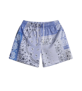 Bravest Paisley Shorts Blue/White Split