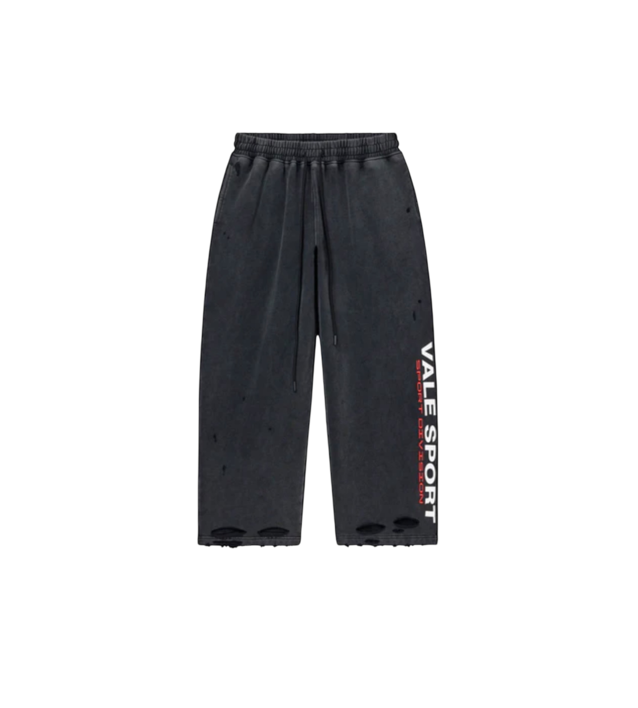 Vale Distressed Sweatpants Black