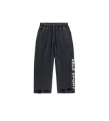 Vale Distressed Sweatpants Black