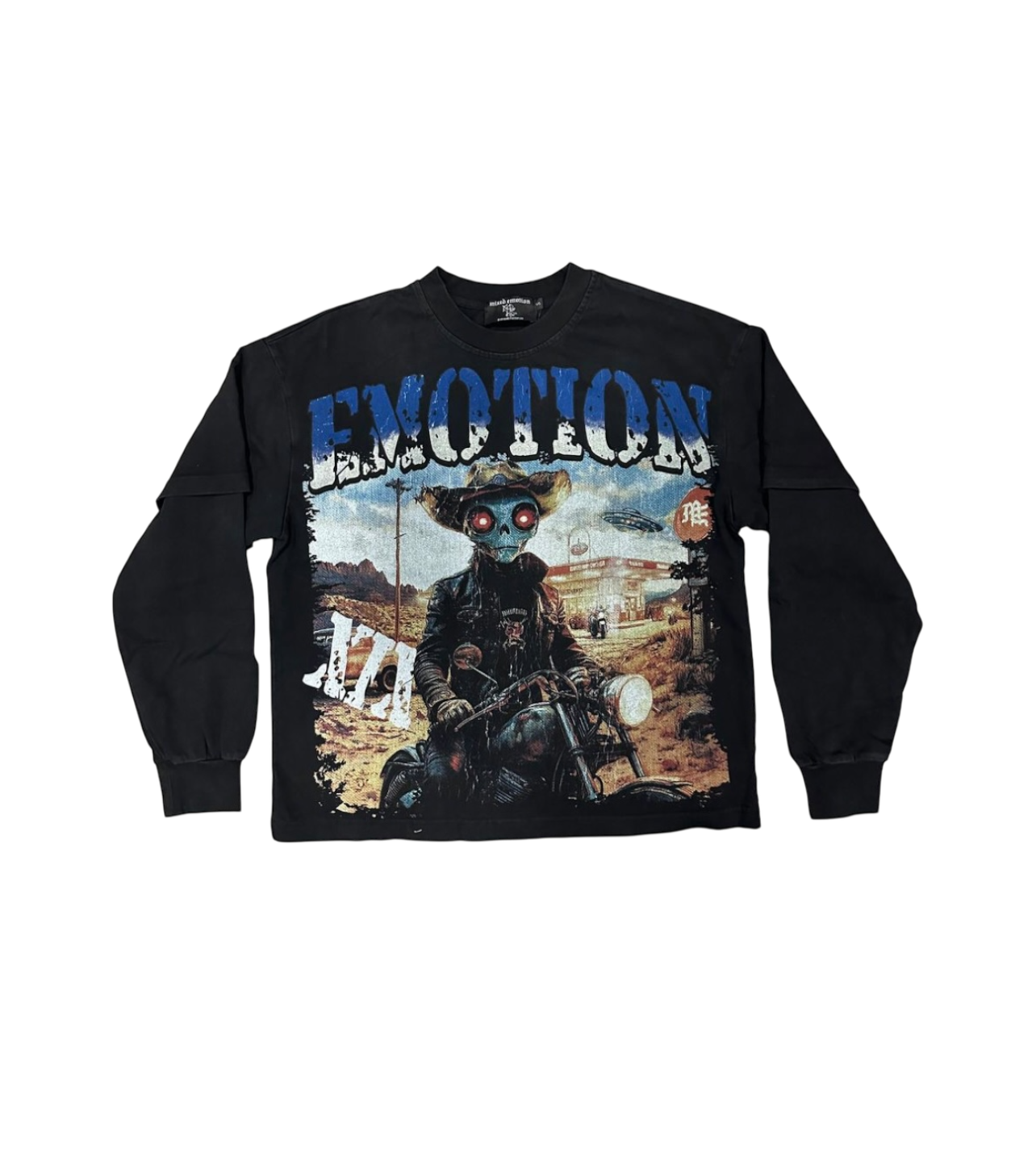 Mixed Emotions Alien Black Longsleeve