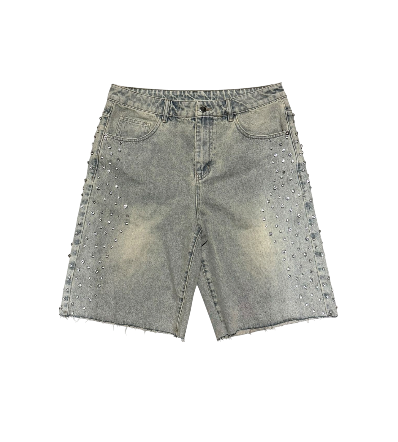 Concept “Chandelier” Denim Shorts Blue