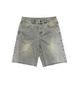 Concept “Chandelier” Denim Shorts Blue