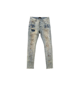 Purple Paint Splatter Denim (Pre-Owned) Retail $300