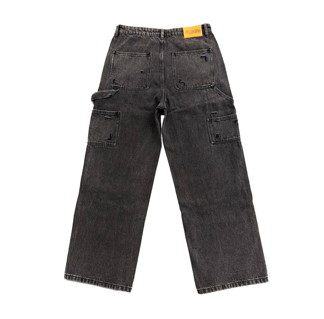 Floor 914 Triple Knee Denim Black