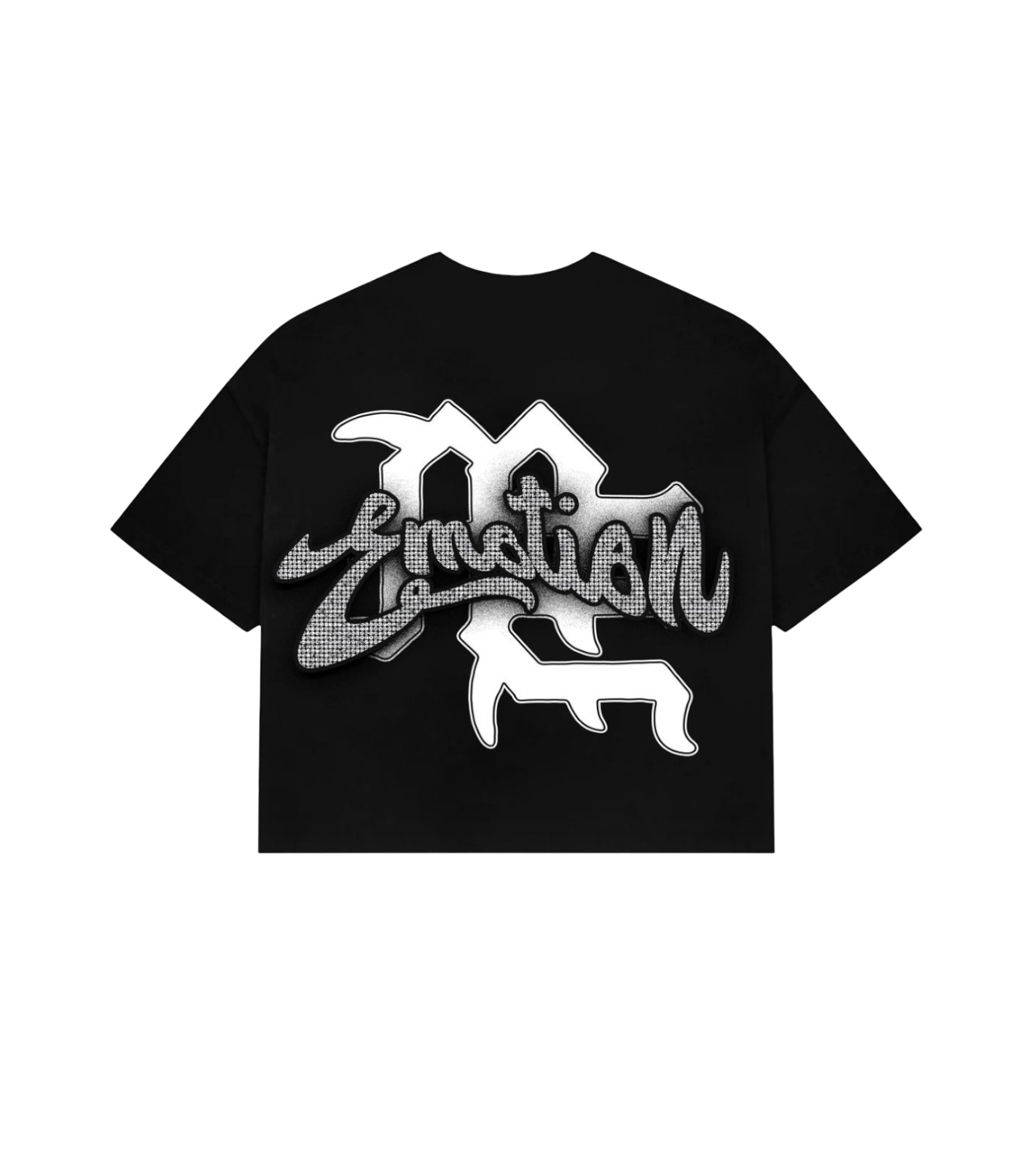Mixed Emotions Rhinestone Tee Black Archer