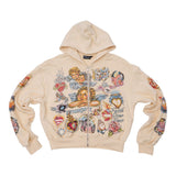 Syndicate “Faith” Zip Up Hoodie Cream