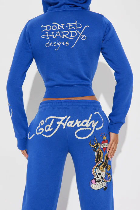 Ed Hardy Royal Blue NYC Sweatpants