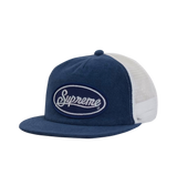 Supreme Terry Mesh Back 5 Panel Blue Hat