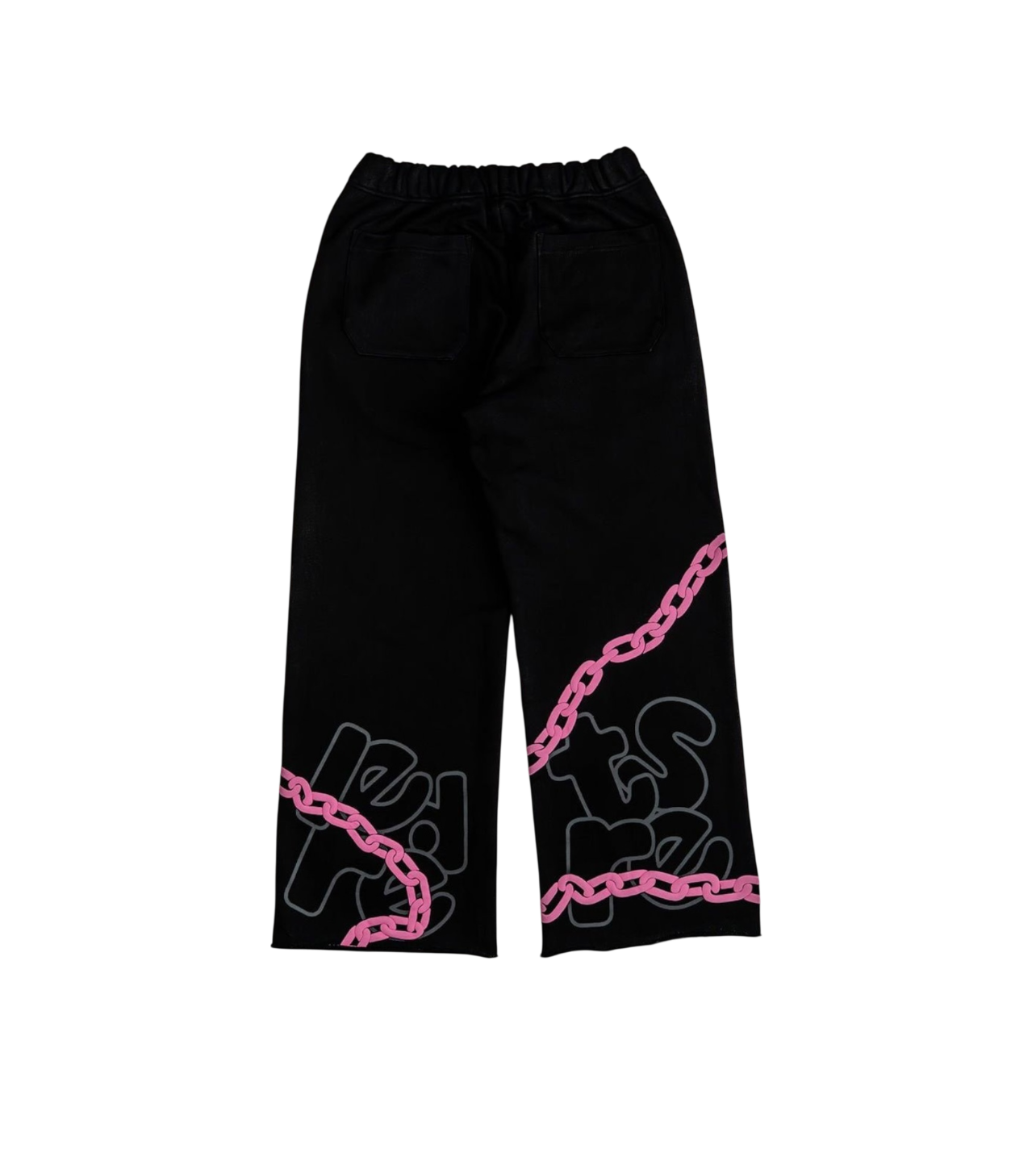 Red Letters Chain Black Sweatpants
