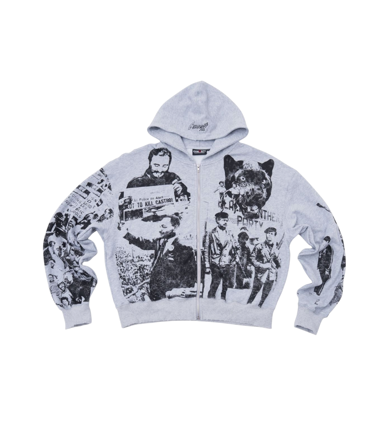 Concept Revolt Zip Up Grey