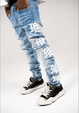 Mixed Emotions “ME” Logo Denim Blue