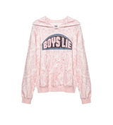 Boys Lie Let Love Guide My Way Rhinestone Racer Hoodie