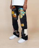 EPTM Patchwork Black Denim