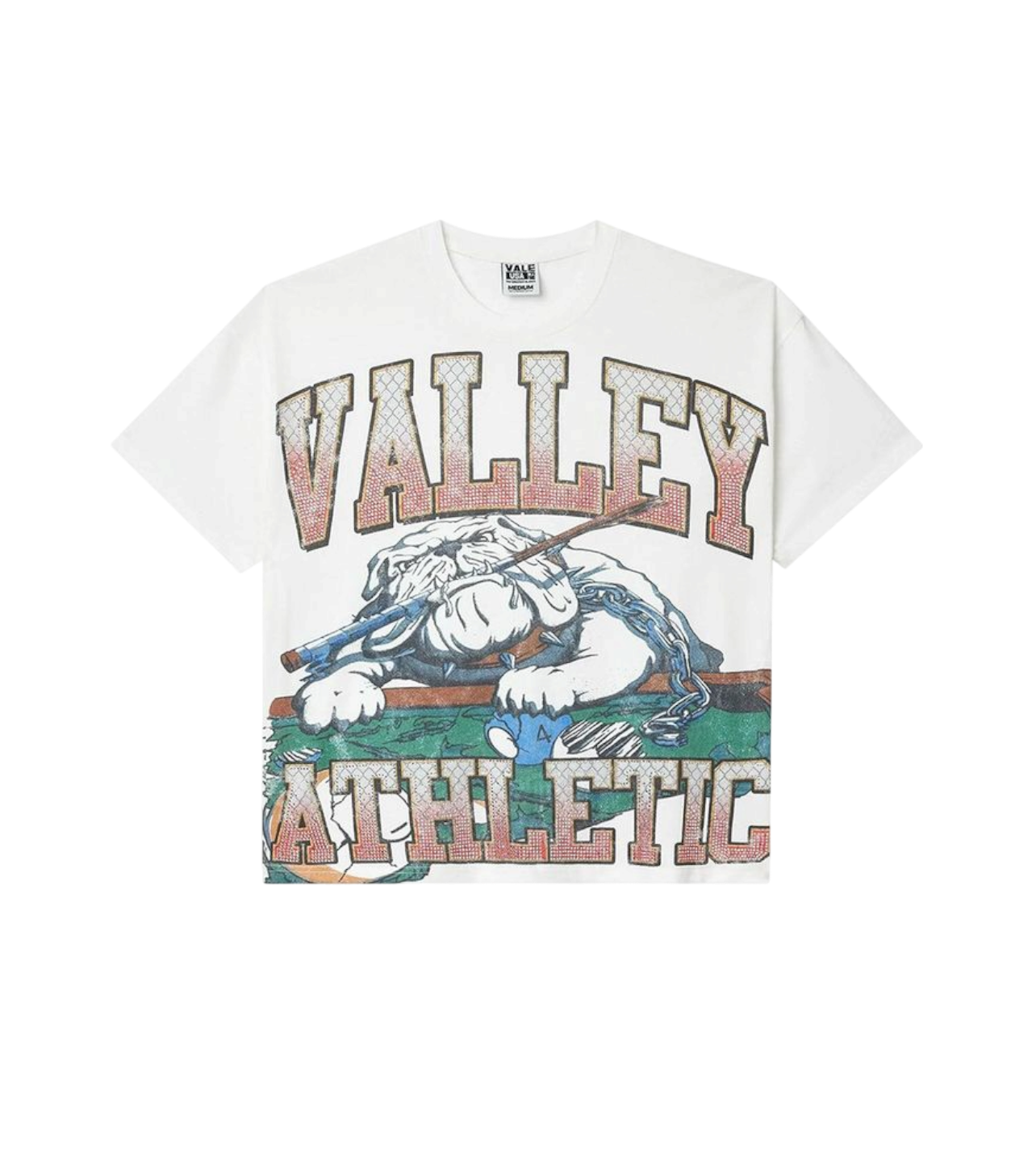 Vale Bulldog Athletic Tee White