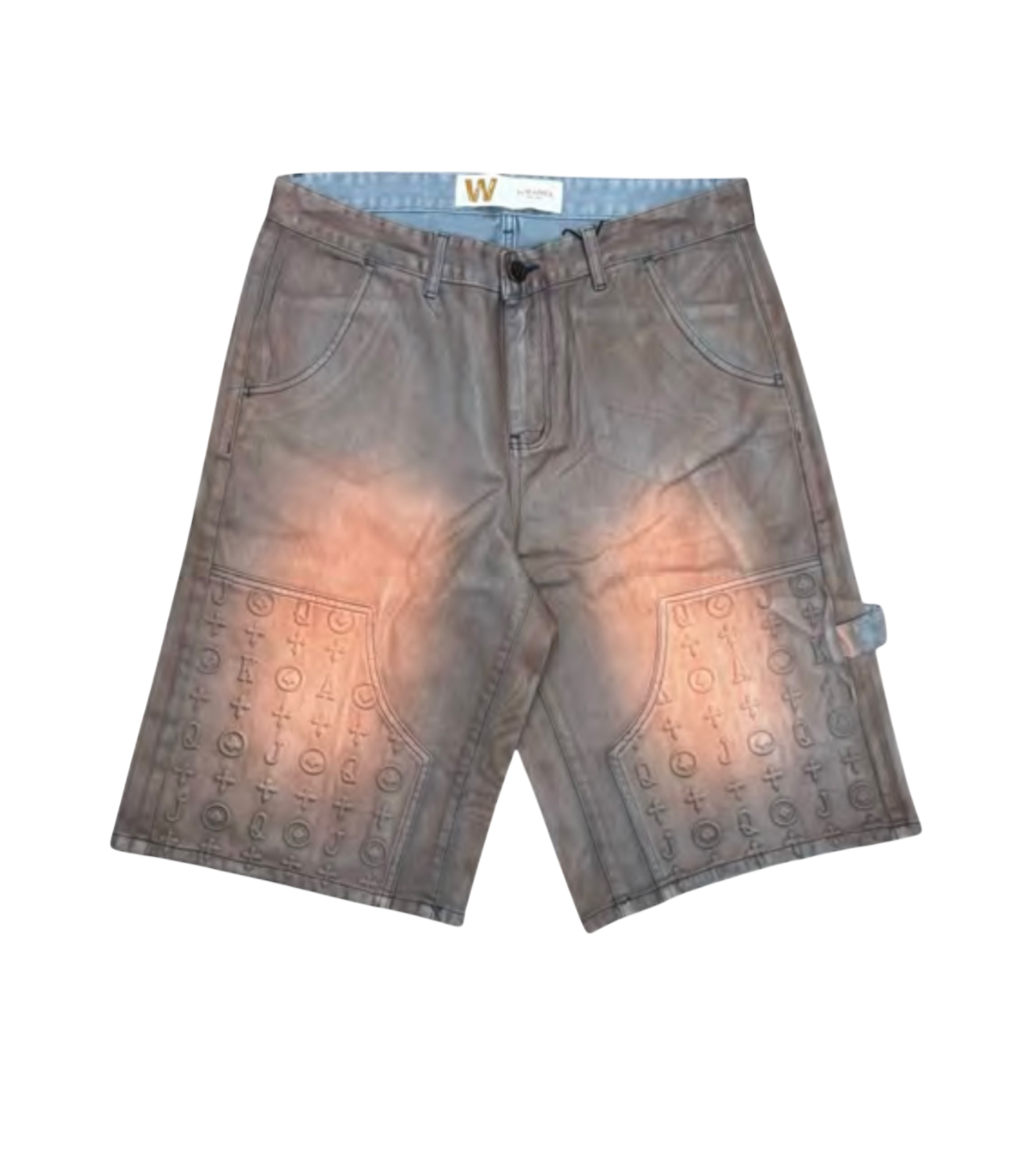 Waimea Embossed Short Bleach Wash
