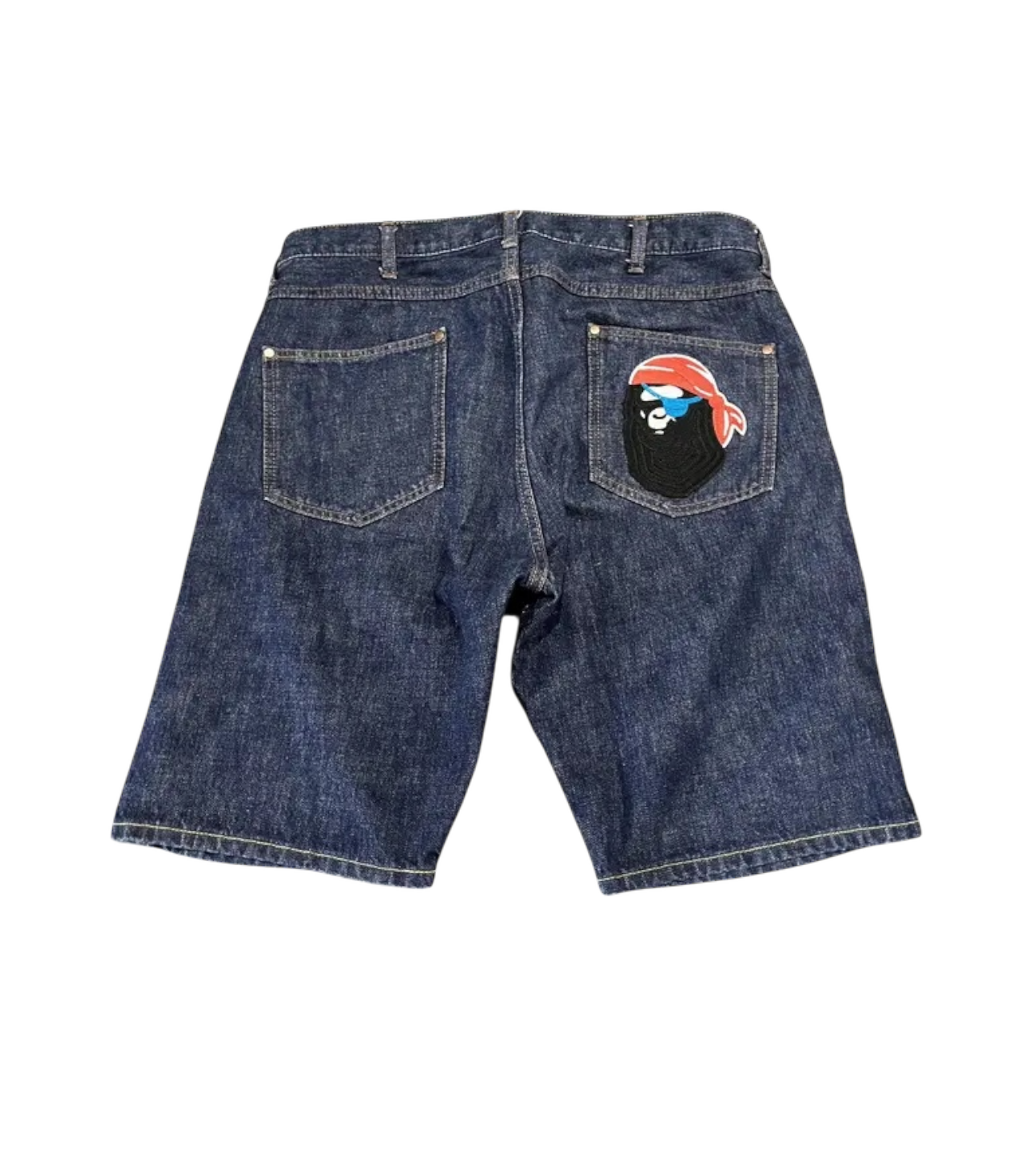 Bape Pocket Logo Jean Shorts