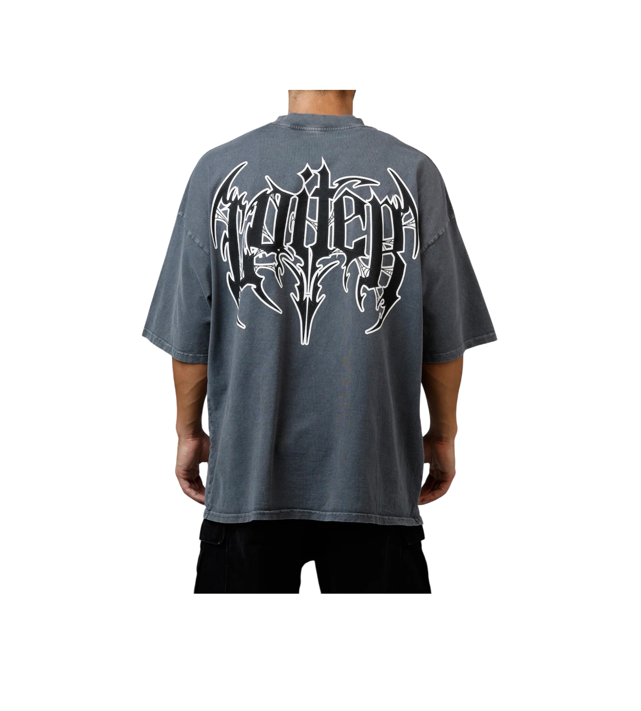 Loiter Black Metal Logo Tee